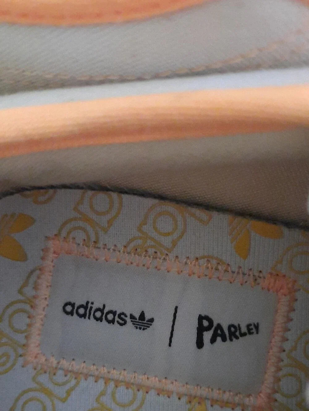 adidas Nizza Platform White Sneakers with Orange Trim